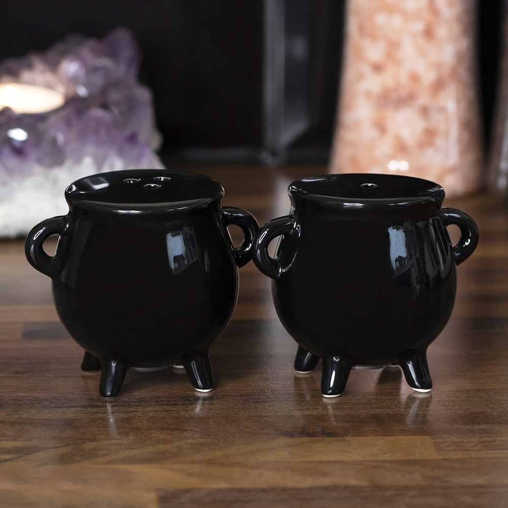 Gothic Gifts Cauldron Salt and Pepper Pots - Kate's Clothing