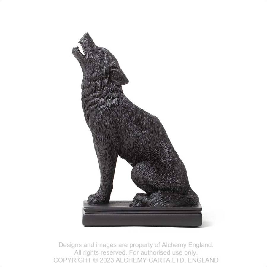 Alchemy Ulula Noctis Wolf Candlestick Holder - Kate's Clothing