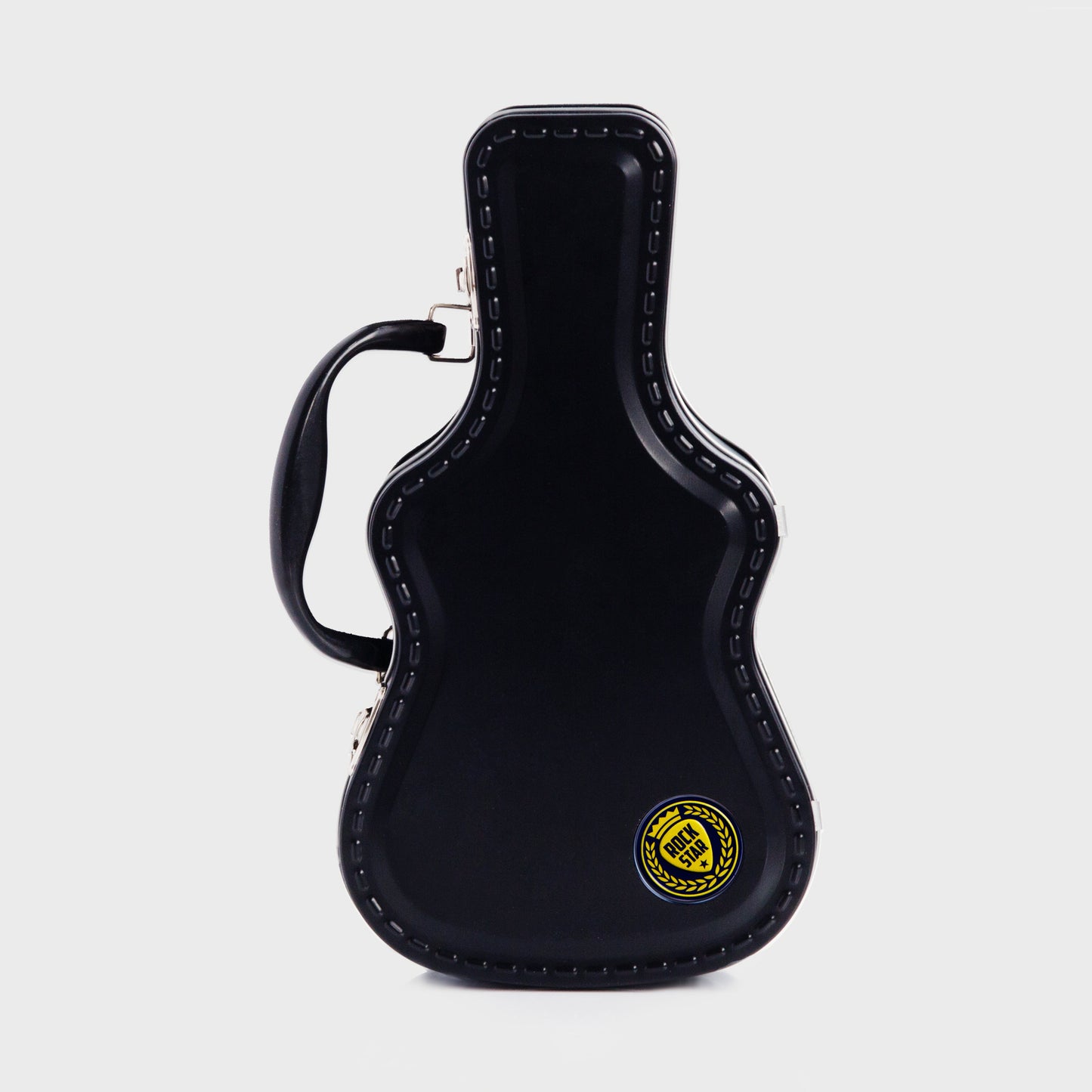 Gothic Gifts Rockstar Lunchbox guitar-shaped tin metal case with clasps handle
