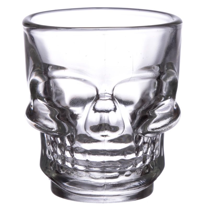 Skulls & Roses shot glasses 60ml capacity gothic barware by Gothic Gifts