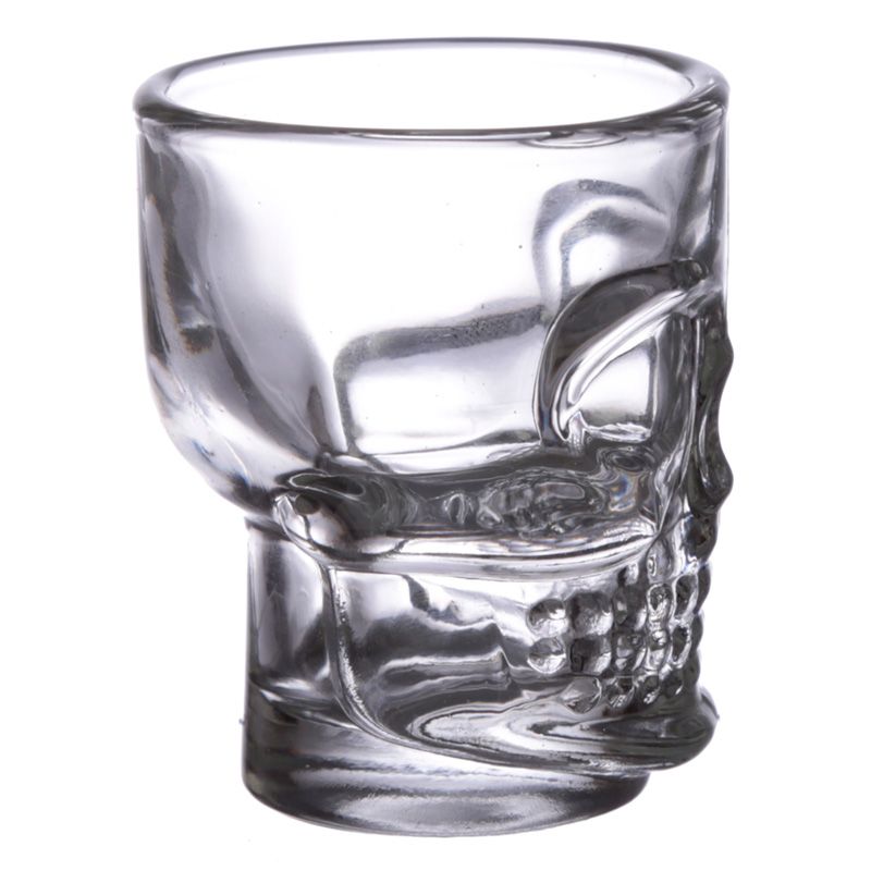Skulls & Roses shot glasses gothic gift set alternative barware by Gothic Gifts