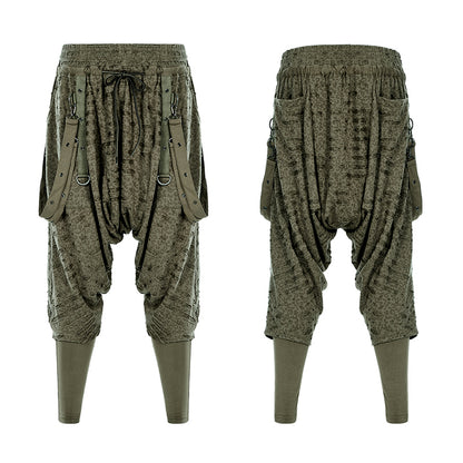 Punk Rave Hayden Relaxed Fit Trousers - Green - Kate's Clothing