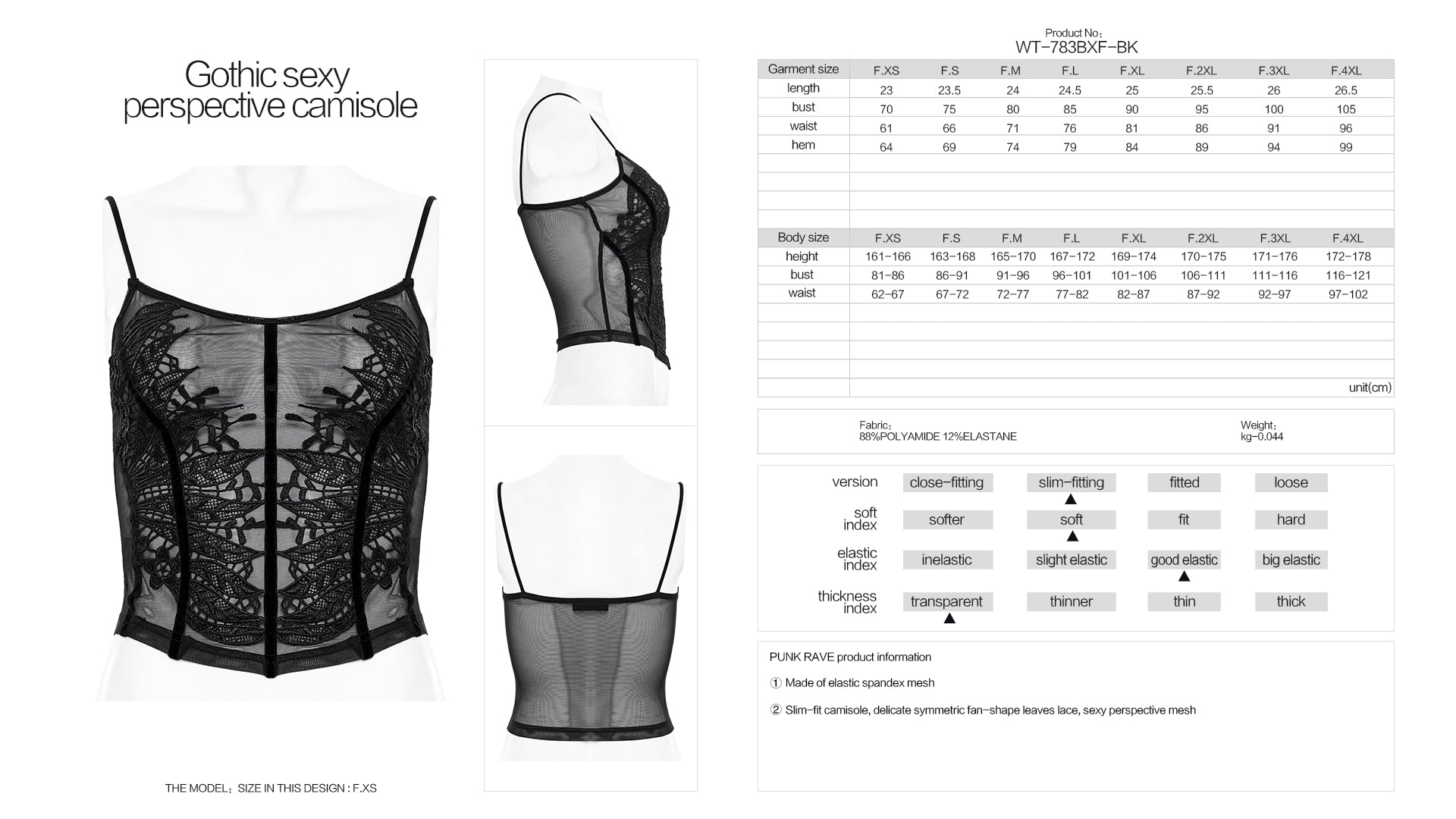 Punk Rave Hera Top - Kate's Clothing