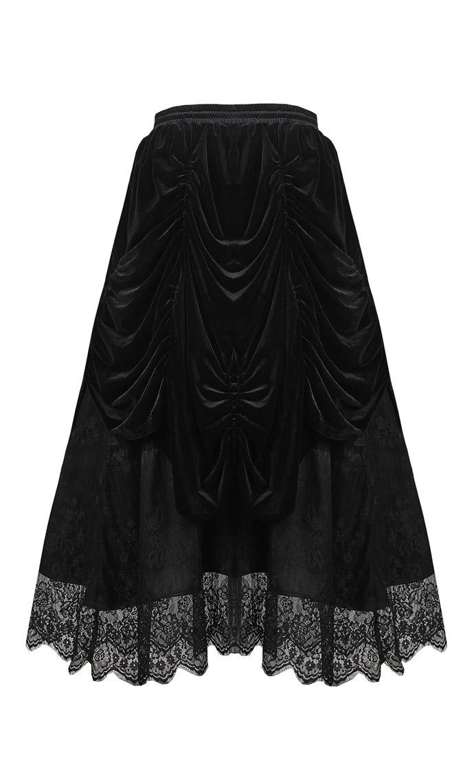 Dark In Love Arabella Black Maxi Skirt - Kate's Clothing