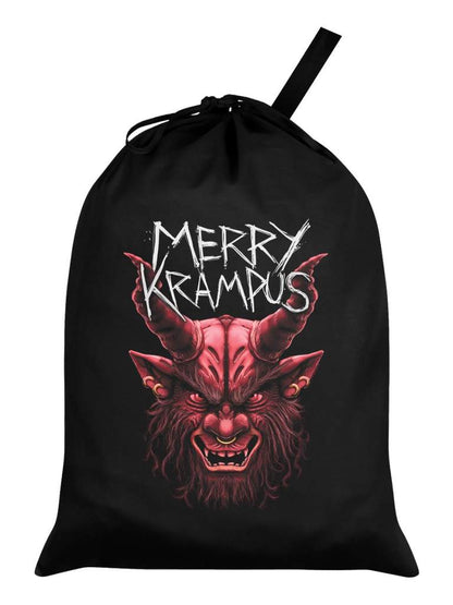 Merry Krampus Black Santa Sack - Kate's Clothing