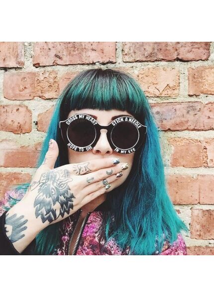 Turquoise mermaid-inspired blue-green hair dye colour swatch by La Riche Directions


