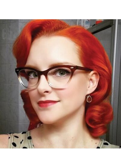 Tangerine vibrant orange with subtle red tones hair dye colour swatch by La Riche Directions