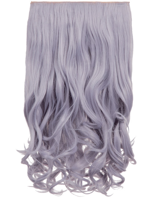 Lavender Grey Curly 20" Weft Hair Extensions - Kate's Clothing