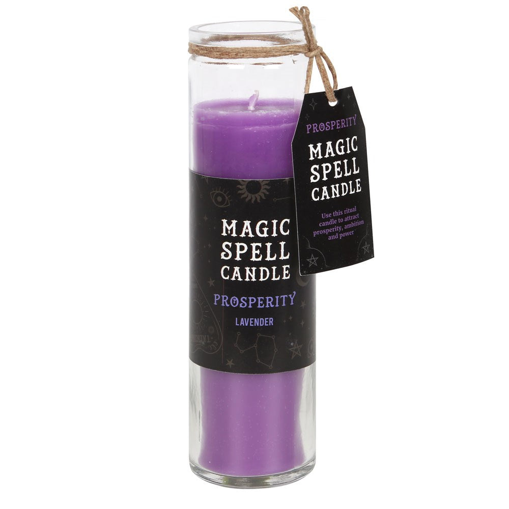 Gothic Gifts Lavender 'Prosperity' Spell Tube Candle - Kate's Clothing