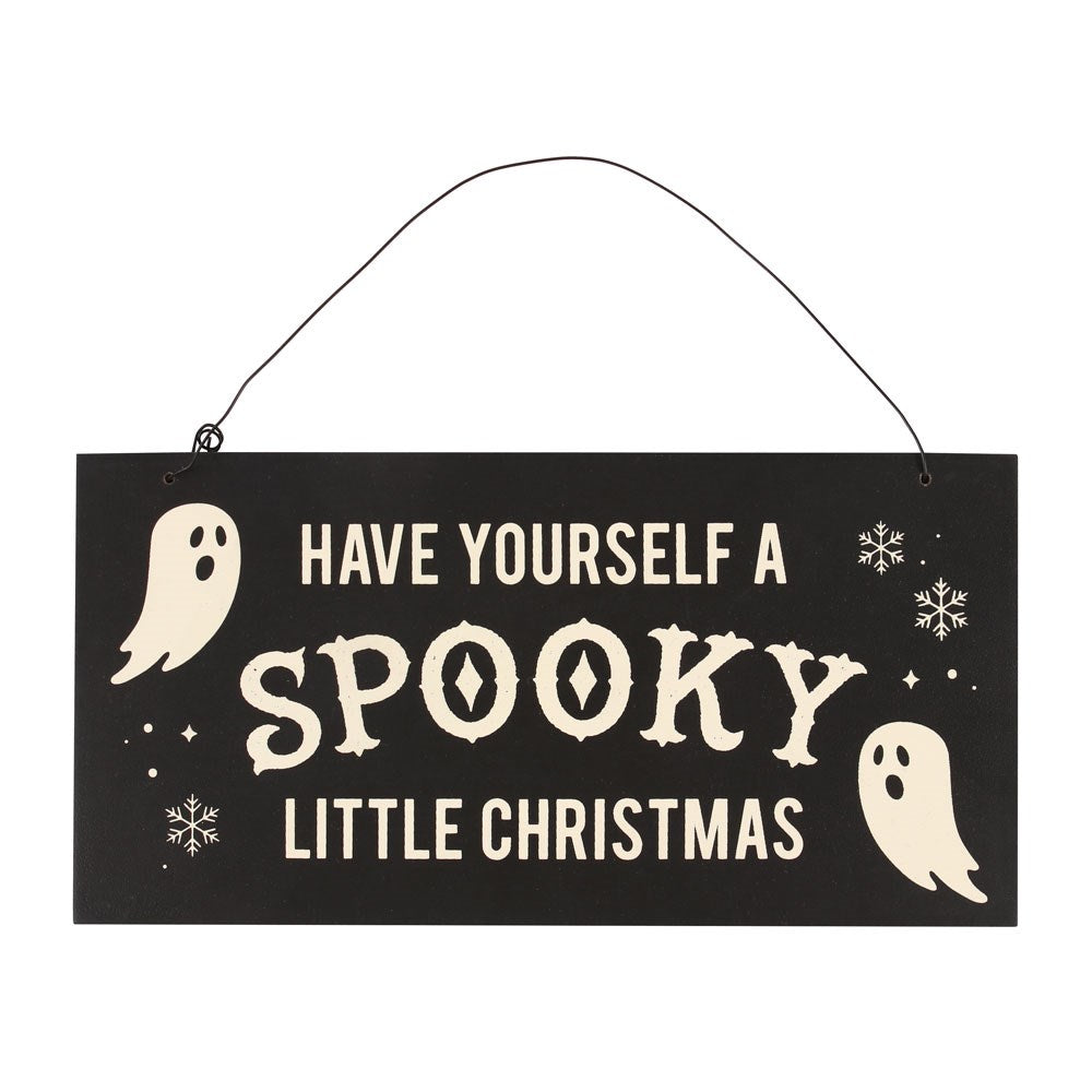 Gothic Gifts Spooky Little Christmas Hanging Sign - Kate's Clothing