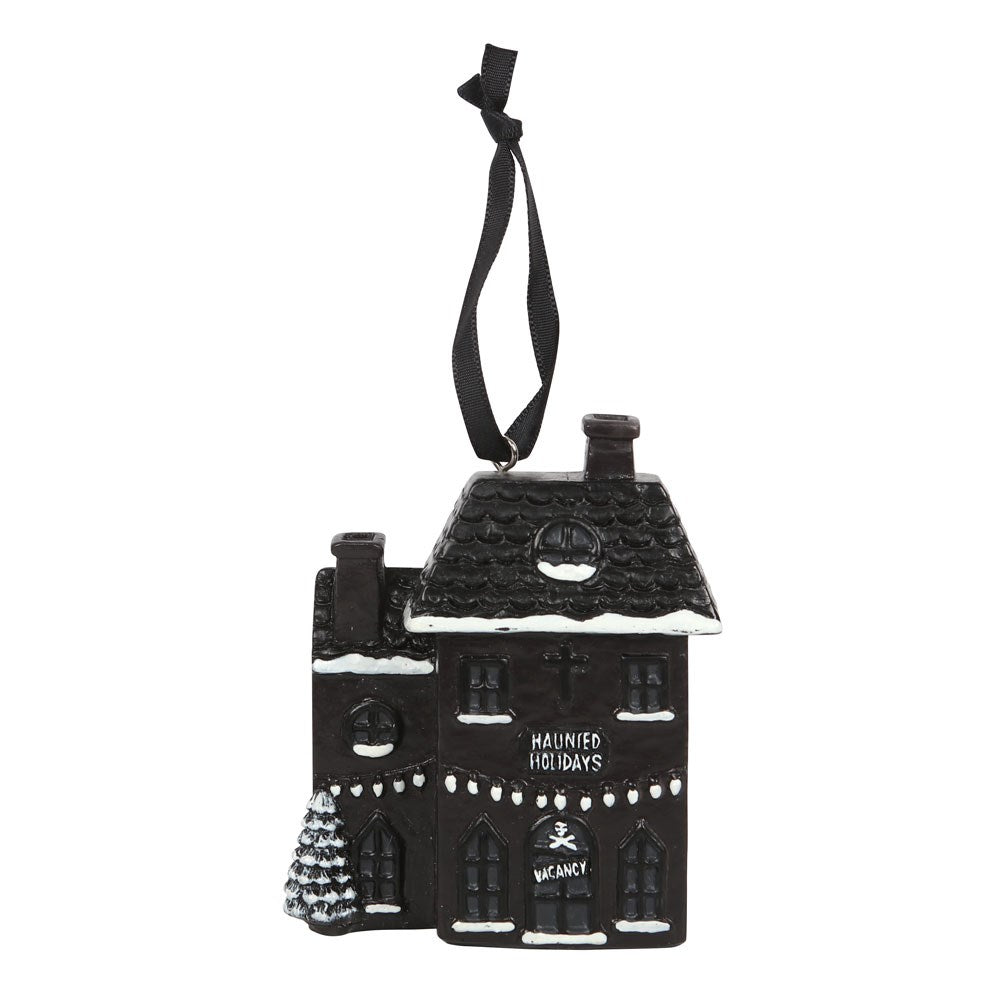 Gothic Gifts Haunted Holiday House Resin Christmas Decoration - Kate's Clothing