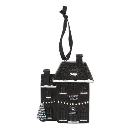 Gothic Gifts Haunted Holiday House Resin Christmas Decoration - Kate's Clothing