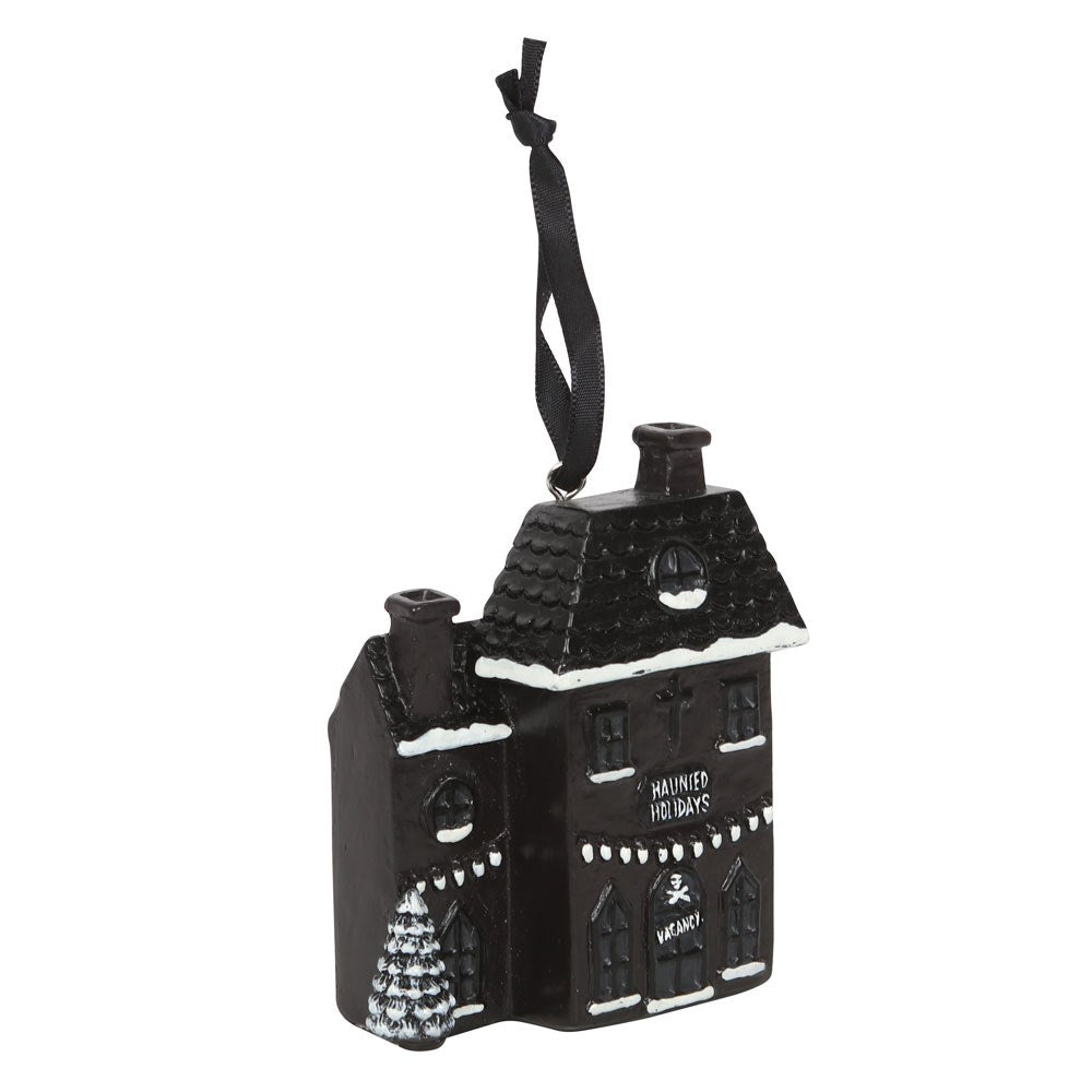 Gothic Gifts Haunted Holiday House Resin Christmas Decoration - Kate's Clothing