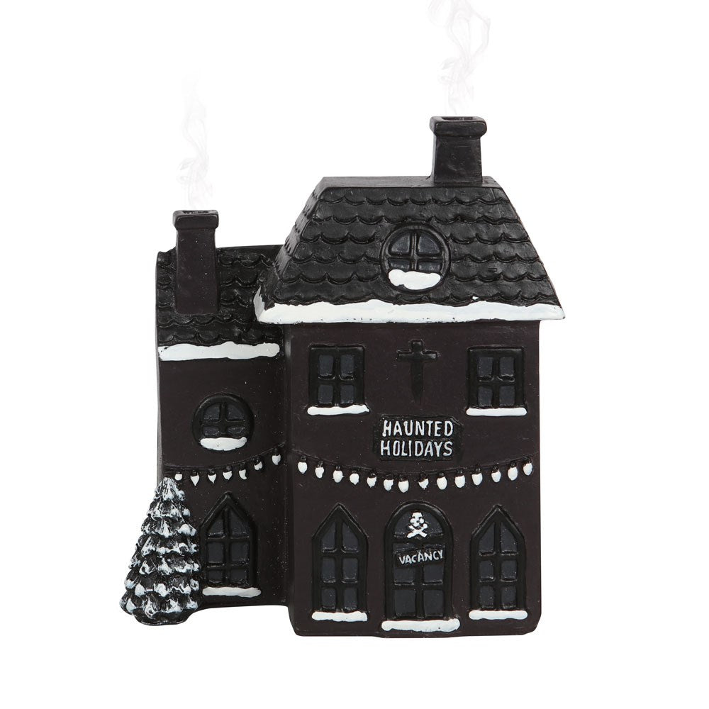 Gothic Gifts Haunted Holiday House Incense Cone Burner - Kate's Clothing