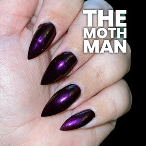 Radioactive Unicorn The Mothman eye-catching purple nail polish amazing shine vegan