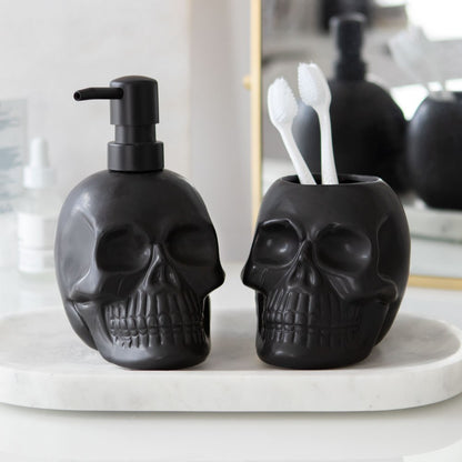 Gothic Gifts Black Skull Toothbrush Holder - Kate's Clothing