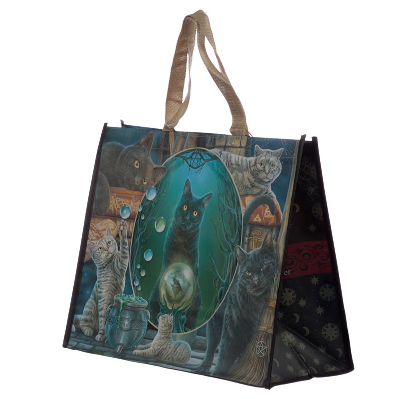 Gothic Gifts Magic Cat Montage Reusable Shopping Bag - Kate's Clothing