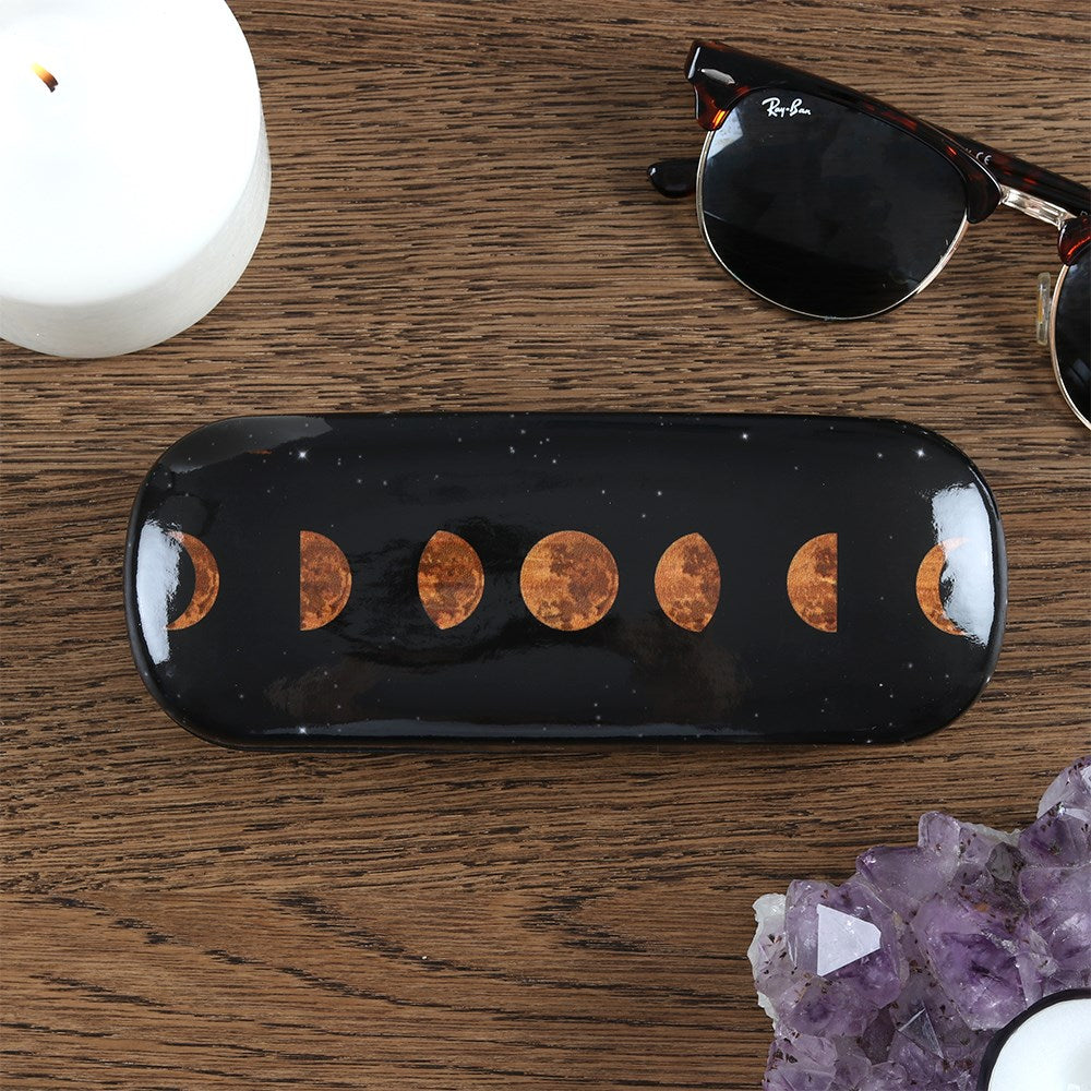 Gothic Gifts Moon Phases Glasses Case - Kate's Clothing