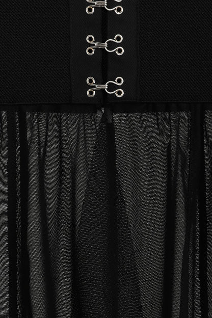 Necessary Evil Camazotz Mesh Bat Wing Effect Train Belt - Kate's Clothing