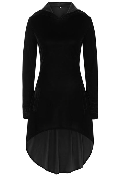 Necessary Evil Hekate Velvet Hoodie With Pockets - Kate's Clothing