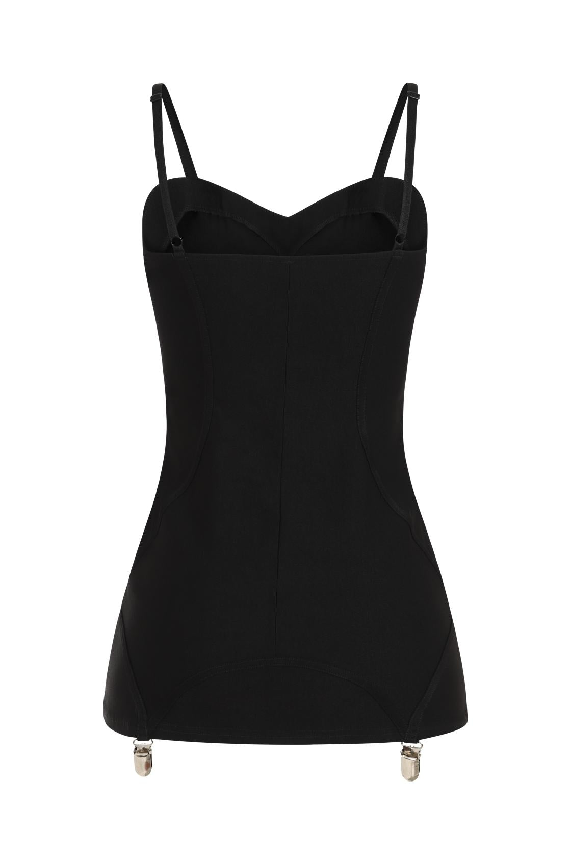 Necessary Evil Isis Mini Suspender Dress - Kate's Clothing