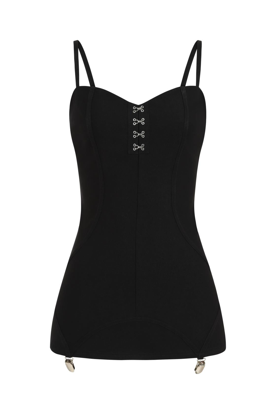 Necessary Evil Isis Mini Suspender Dress - Kate's Clothing