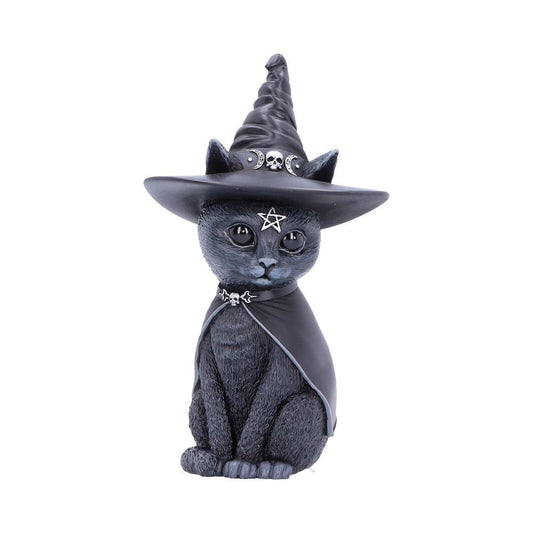 Nemesis Now Purrah Occult Cat figurine hand-painted black cat pentagram triple moon