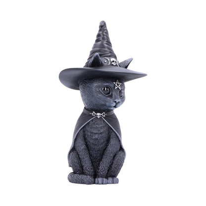 Purrah Occult Cat figurine triple moon witchy black cat by Nemesis Now