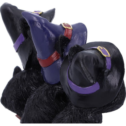 Three Wise Black Cats gothic style figurines set by Nemesis Now
