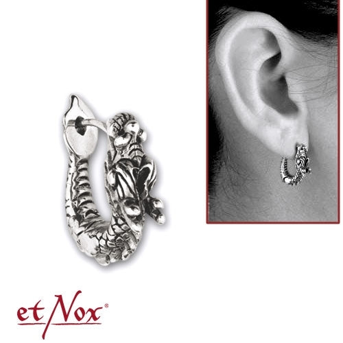 Et Nox Single Sterling Silver Dragon Earring - Kate's Clothing