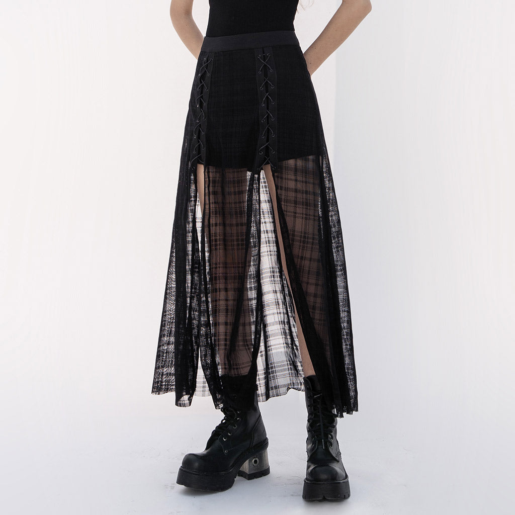 Punk Rave Radella Mesh Skirt - Kate's Clothing