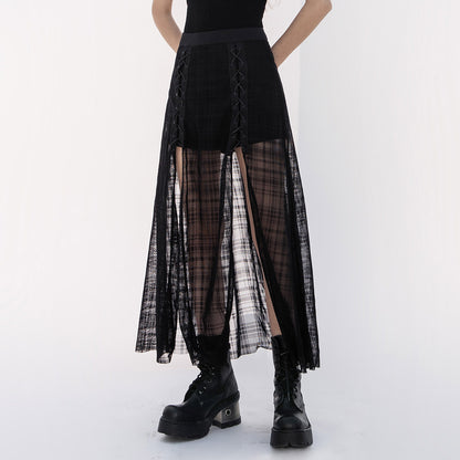 Punk Rave Radella Mesh Skirt - Kate's Clothing