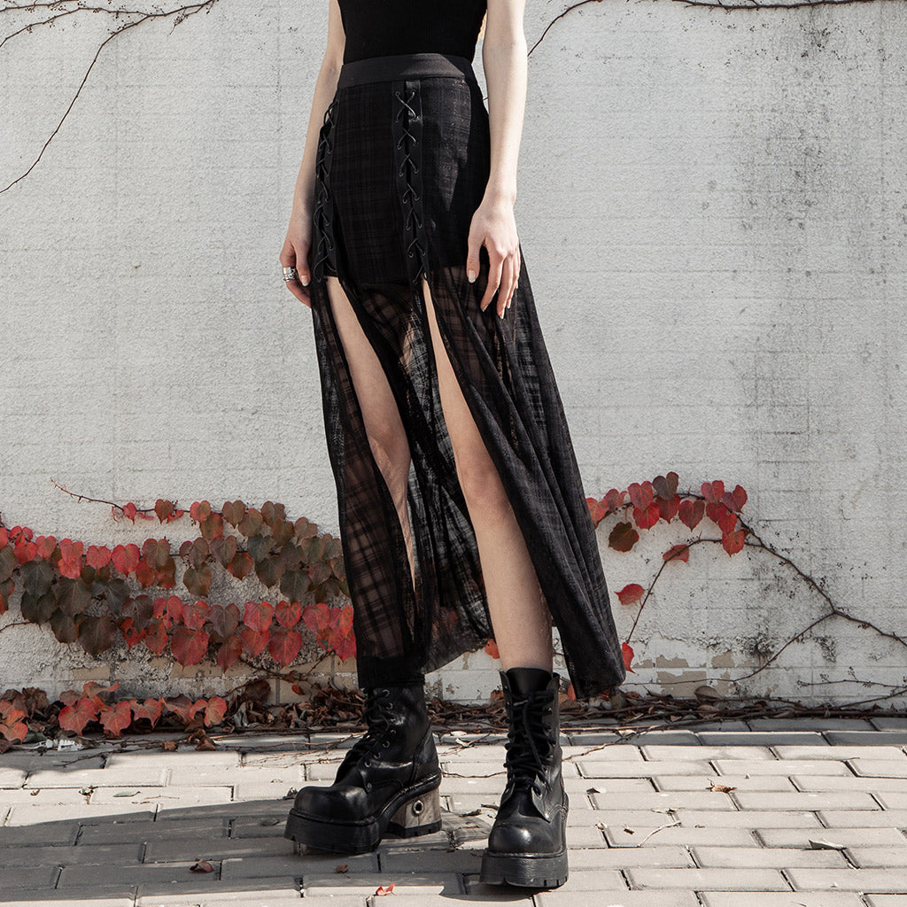 Punk Rave Radella Mesh Skirt - Kate's Clothing