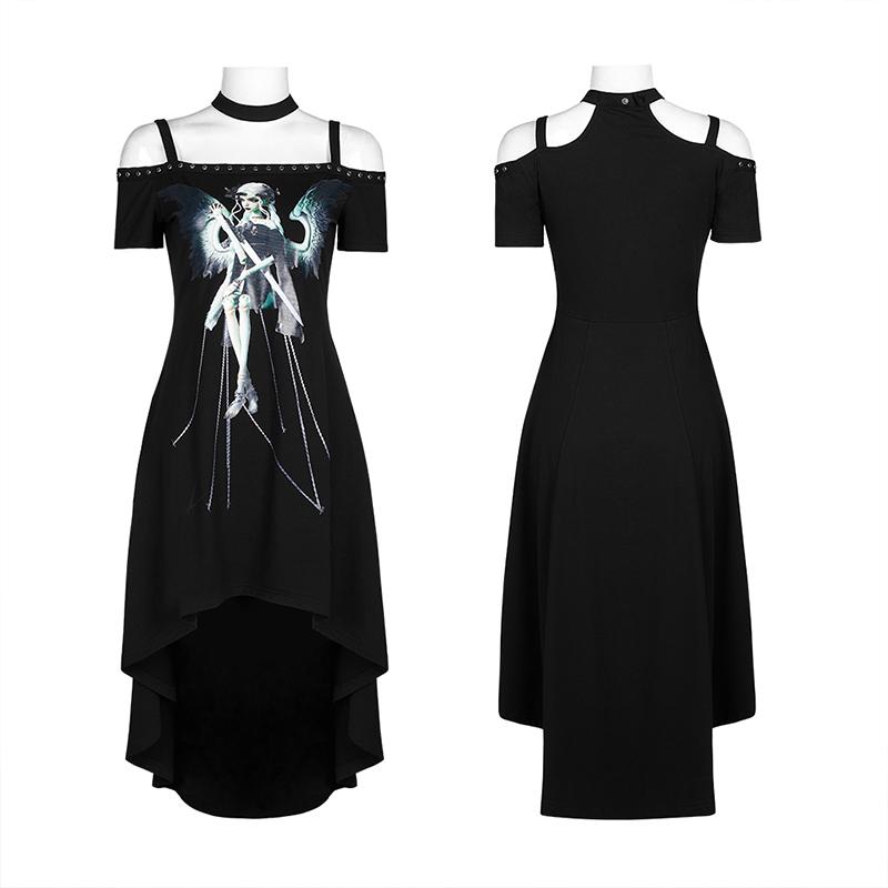 Punk Rave Aaliyah Bardot Dress - Kate's Clothing