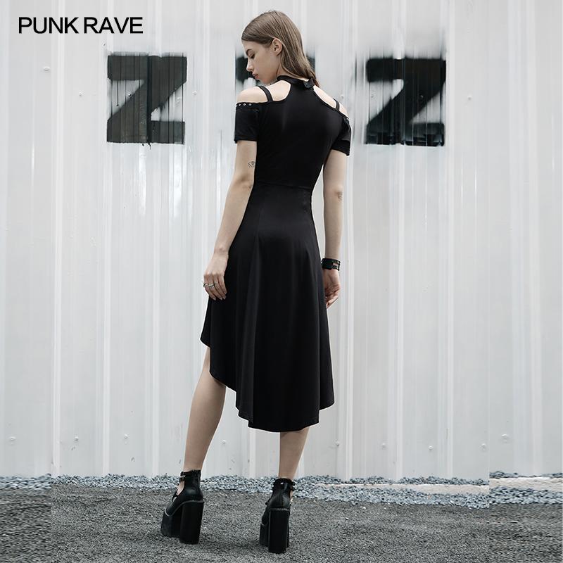 Punk Rave Aaliyah Bardot Dress - Kate's Clothing