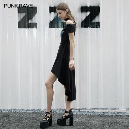 Punk Rave Aaliyah Bardot Dress - Kate's Clothing
