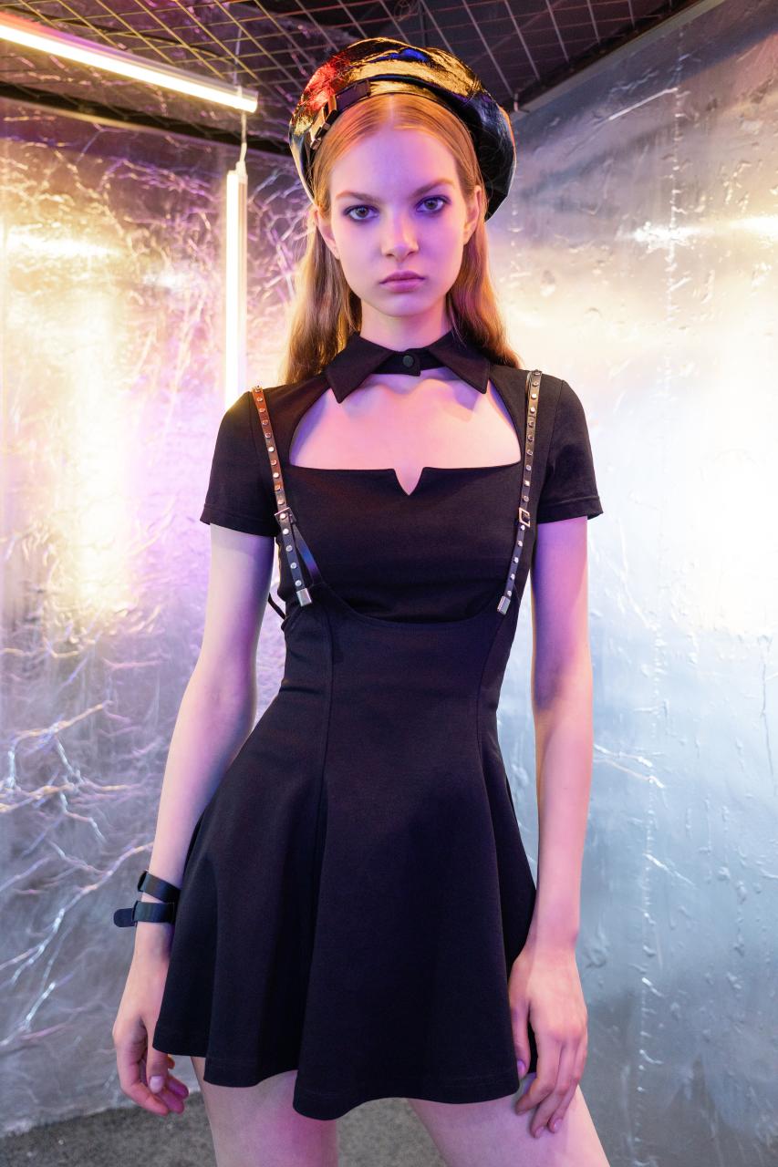 Punk Rave Amiah Suspender Skirt - Kate's Clothing