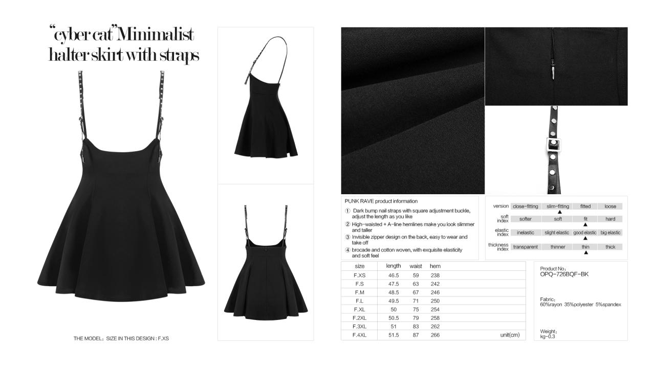 Punk Rave Amiah Suspender Skirt - Kate's Clothing