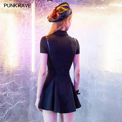 Punk Rave Amiah Suspender Skirt - Kate's Clothing