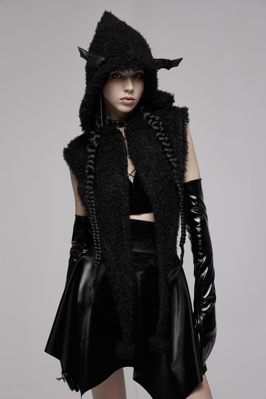 Punk Rave Batty Hooded Capelet - Kate's Clothing