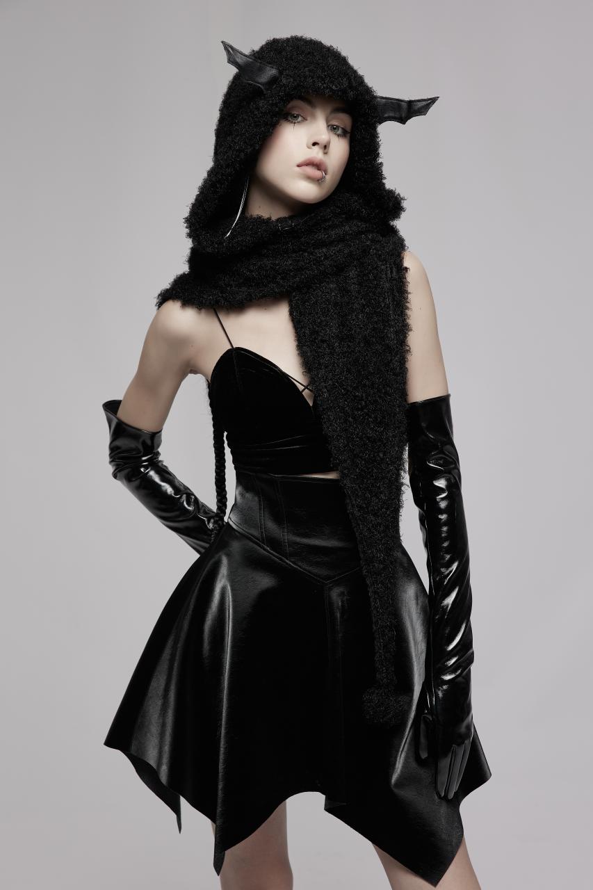Punk Rave Batty Hooded Capelet - Kate's Clothing