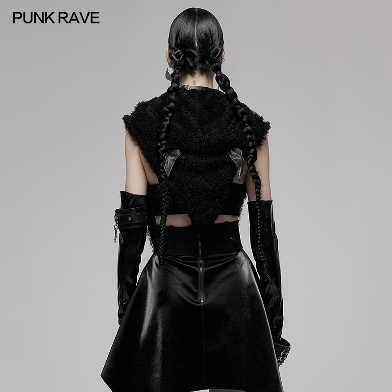 Punk Rave Batty Hooded Capelet - Kate's Clothing