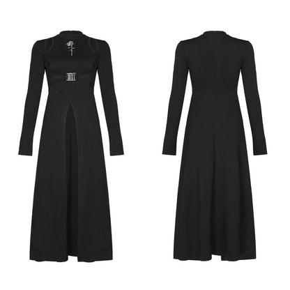 Punk Rave Brea High Split Dress - Kate's Clothing