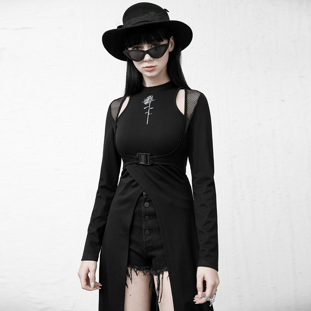 Punk Rave Brea High Split Dress - Kate's Clothing