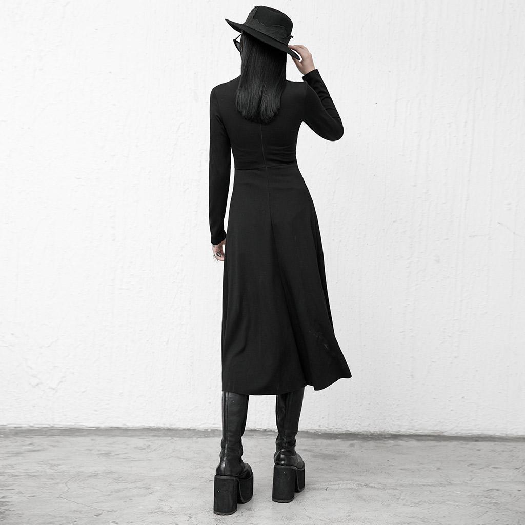 Punk Rave Brea High Split Dress - Kate's Clothing