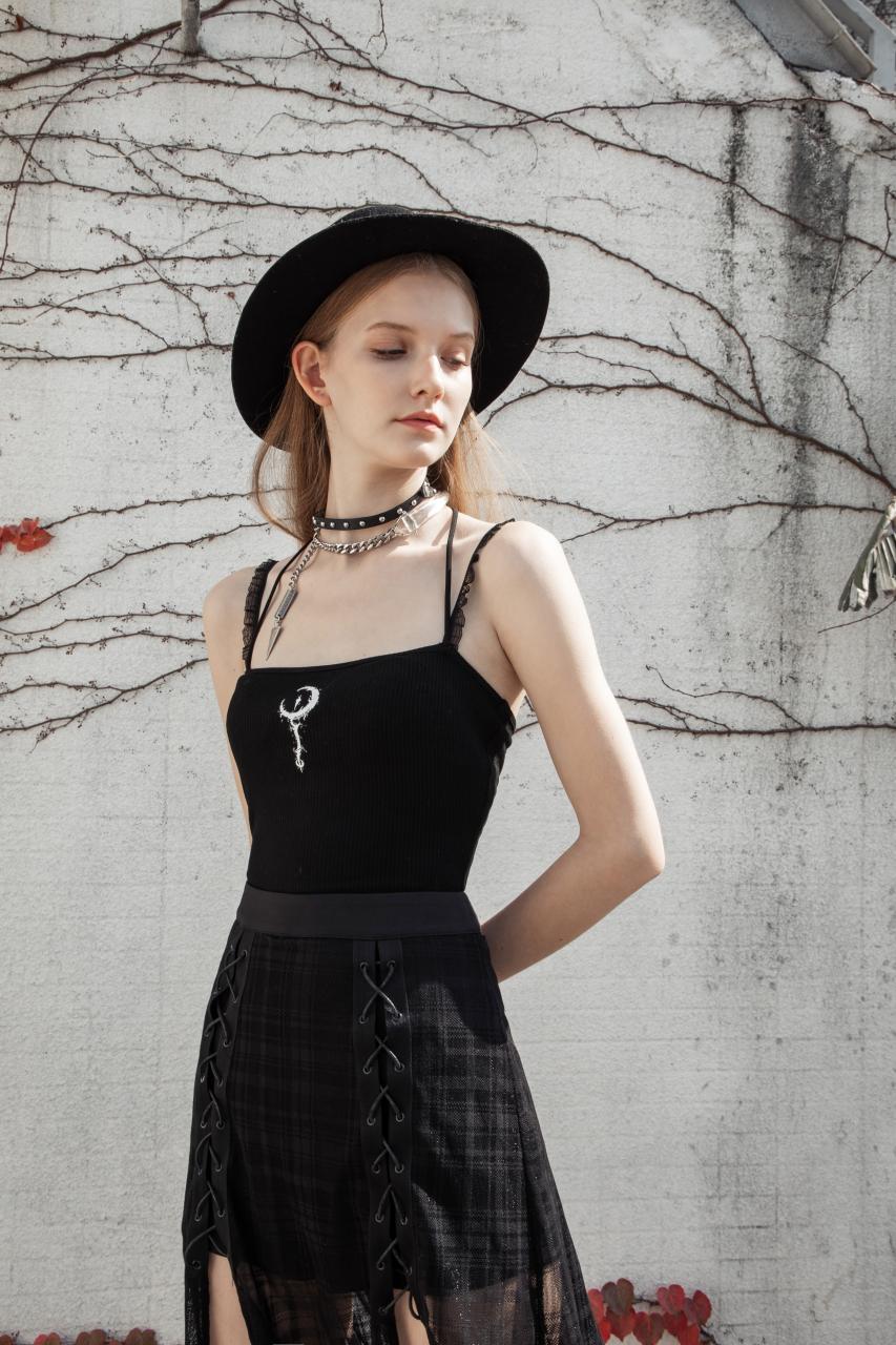 Punk Rave Elyse Ribbed Cami - Kate's Clothing