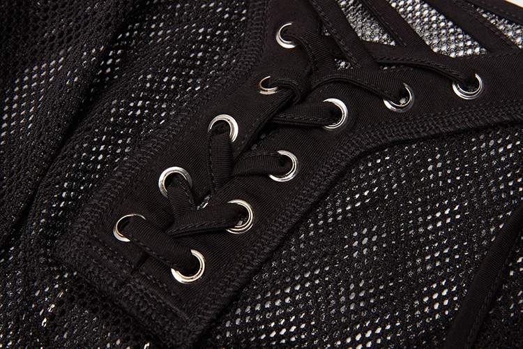 Punk Rave Haze Mesh Dress - Kate's Clothing