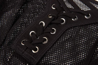 Punk Rave Haze Mesh Dress - Kate's Clothing