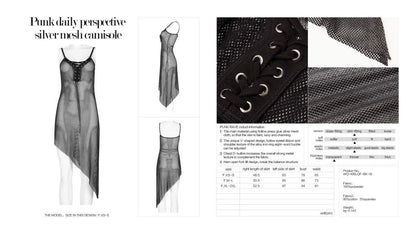 Punk Rave Haze Mesh Dress - Kate's Clothing