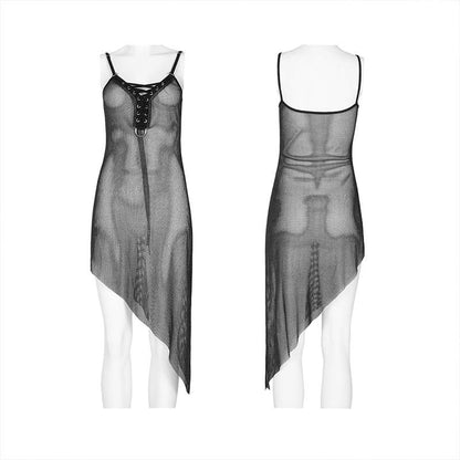 Punk Rave Haze Mesh Dress - Kate's Clothing